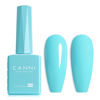 Picture of CANNI Pastel Blue Gel Nail Polish, 1Pcs Light Blue Gel Polish Baby Blue Dark Color Nail Polish Gel High Gloss Soak Off U V Gel Nail French Nail Manicure Salon DIY