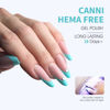 Picture of CANNI Pastel Blue Gel Nail Polish, 1Pcs Light Blue Gel Polish Baby Blue Dark Color Nail Polish Gel High Gloss Soak Off U V Gel Nail French Nail Manicure Salon DIY