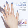Picture of CANNI Blue Gel Nail Polish, 1Pcs Light Blue Gel Polish Pastel Baby Blue Color Nail Polish Gel High Gloss Soak Off U V Gel Nail French Nail Manicure Salon DIY