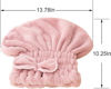 Picture of Jseng 2PC Microfiber Hair Drying Caps, Extrame Soft & Ultra Absorbent, Fast Drying Hair Turban Wrap Towels Thick Fluffy Shower Cap for Girls and Women