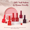 Picture of CANNI Red Gel Nail Polish Set - 6 Colors Bloody Mary 9ML Collection Popular Dark Red Burgundy Gel Polish Kit Nail Art Design Soak off UV LED Nail Gel DIY Manicure All Seasons Nail Salon