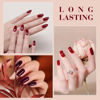 Picture of CANNI Red Gel Nail Polish Set - 6 Colors Bloody Mary 9ML Collection Popular Dark Red Burgundy Gel Polish Kit Nail Art Design Soak off UV LED Nail Gel DIY Manicure All Seasons Nail Salon