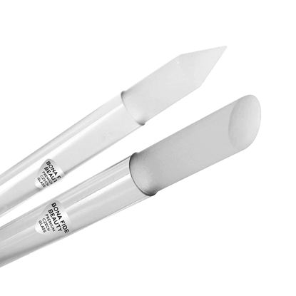 Picture of Glass Cuticle Pusher by Bona Fide Beauty - Dual Ended Manicure Stick - Premium Czech Glass Manicure Tools