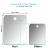 Picture of APHUIME XoYo-Large Fogless Shower Mirror （11inX7.48in）, Includes 1 Adhesive Hooks, Anit-Fog Shower Mirror, Shower Makeup Shave Mirror, Frameless Shower Mirror, Wall Hanging Mirror (Large, 1 Pack)