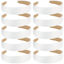 Picture of Wecoe 10 Pack White Headband 1.3 Inch Wide Satin Headbands Women Non Slip Fashion Plain Head Bands Solid Hair Bands DIY Holiday Hair Accessories for Women Girls Diademas Para Mujer