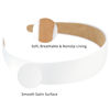 Picture of Wecoe 10 Pack White Headband 1.3 Inch Wide Satin Headbands Women Non Slip Fashion Plain Head Bands Solid Hair Bands DIY Holiday Hair Accessories for Women Girls Diademas Para Mujer