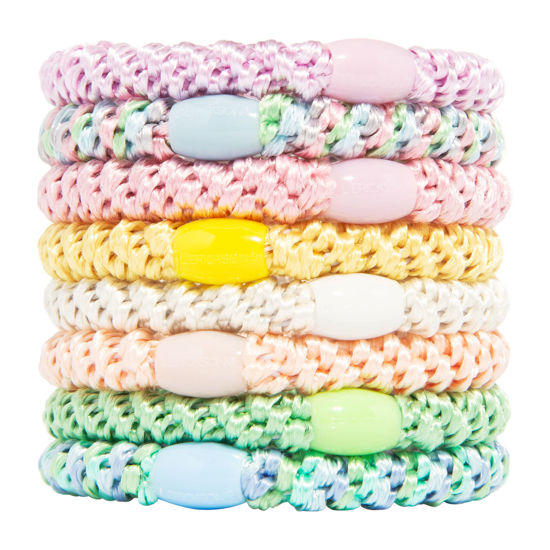 Picture of L. Erickson Grab & Go Pony - Taffy Pastels - Set of 8 Hairties