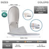 Picture of OSTADARRA 6 Pairs Spa Slippers SIZE XL, Non Slip Disposable Slippers For Guest, Washable Reusable, Which Can Be Used As Men, House, Indoor, Bathroom, Bedroom, Hotel, Bride Slippers