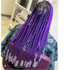 Picture of Purple Braiding Hair Pre Stretched Kanekalon Human Braiding Hair By Leticia