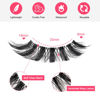 Picture of MilyBest Lashes Wispy Cat Eye Manga Lashes Natural Look Like Eyelash Extensions Faux Mink False Eyelashes Clear Band Lashes