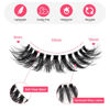 Picture of Lashes Cluster Clear Band False Eyelashes Individual Lashes Extensions 3D Faux Mink Wispy Lashes Natural Look DIY Strips Lash Clusters Multipack by MilyBest