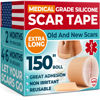 Picture of Medical Grade Silicone Scar Tape - 1.6”x150” - Visible Difference on Keloid & С-Section - Reusable Silicone Scar Sheets - Easy to Use