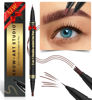 Picture of iMethod Microblading Eyebrow Pencil - Eyebrow Pen 2-in-1 Dual-Ended Brow Pencil with 3 Fork-Tip Applicator & Precise Brush-Tip Creates Natural-Looking Brows, Stay on All Day, Reddish Brown