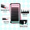 Picture of VAVALASH 8D W Shape Eyelash Extension 8D Premade Fans 0.07 C Curl Volume Lash Extensions Easy Fanning False Lashes Matte Black Volume Premade Cluster W Lashes(W Shaped-8D-0.07-C-8-15mm）