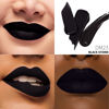 Picture of DE'MUMU Black Lipstick Matte for Women, Long Lasting Lipstick Smudge Proof No Transfer Goth Liquid Lipsticks, Cruelty Free Lip Makeup (DM23 Black Storm)