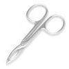 Picture of Motanar 2 Pieces Tweezers Scissor Handle Straight Tip Scissor Shaped Eyebrows Tweezers for Hair Plucker Remover Facial Hair Eyebrows Care (Silver)