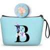 Picture of Initial Gifts for Women, Birthday Gift for Mom,Sister Birthday Gifts from Sister,Woman Gifts,Personalized Makeup Bag with Mirror,Gifts for Older Women, Encouragement Gifts for Women,Christmas Gifts,B