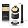 Picture of THICK FIBER Root Touch Up Concealer - Hairline Powder for Thinning Hair, Water & Sweat Resistant Hair Loss Cover Up Set with Brush (Light Blonde)