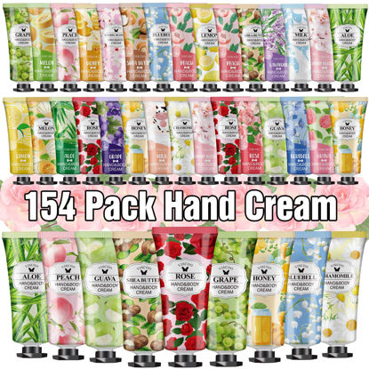 Picture of 154 Pack Hand Cream Gifts Set for Women,Christmas Gifts for Women,Thank You Gifts,Stocking Stuffers for Adults,Appreciation Gifts,Hand Lotion Travel Size in Bulk for Dry Cracked Hands,Mini Hand Lotion