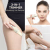 Picture of unibono 3-in-1 Electric Razor for Women - Waterproof Women Bikini Trimmer,Rechargeable Electric Shaver for Women,Pubic Hair Trimmer Women,Personal Trimmer Groomer for Body Hair (Cream, LY)