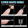 Picture of TOMICCA Short Squoval Nail Tips, 240Pcs Acrylic Full Matte Half Cover Nail Tips with Positioning Line, 12 Sizes No C Curve Clear Soft Gel Nail Tips, Nail Extension Tips for Beginner and Professional