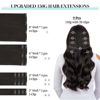 Picture of DOORES Clip in Human Hair Extensions, Natural Black 150g 9pcs 14 Inch, Remy Hair Extensions Clip in Thick Straight Real Hair Extensions for Women Extensions Human Hair Natural Thick Straight Hair