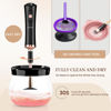 Picture of RICRIS Electric Makeup Brush Cleaner Machine - Ultra Fast USB Make Up Brush Washer and Dryer - Automatic Cosmetic Brush Cleanser Tool Clean and Dry in Seconds for Beauty Women, Girls (Black)