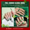 Picture of MEFA Christmas Gel Nail Polish Set Limited Edition, 6 Colors Burgundy Red Dark Green Glitter Gel Polish Winter Silver Gold Sparkle Nail Polish Manicure Soak Off Salon Christmas Gifts for Women Girl