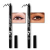 Picture of evpct 2Pcs Black Color Gel Glitter Eyeliner Pencils Set for Women Waterline Waterproof Smudge Proof lapiz de ojos delineador de ojos contra el agua Eye Liner Makeup,01# Black