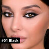 Picture of evpct 2Pcs Black Color Gel Glitter Eyeliner Pencils Set for Women Waterline Waterproof Smudge Proof lapiz de ojos delineador de ojos contra el agua Eye Liner Makeup,01# Black