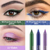 Picture of evpct 3Pcs Shimmer Emerald Green & Shimmer Royal Blue & Violet Gel Glitter Eyeliner Pencils Set for Women Waterproof Smudge Proof lapiz de ojos delineador de ojos contra el agua Eye Liner Makeup