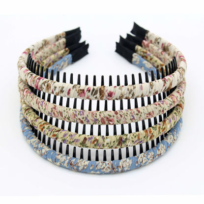 Picture of JOBAND fashion Hair Accessories Comfy short headband Hair Hoop teeth comb hairband Hair band Non-slip headbands for Women Girl(4 color)