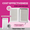 Picture of Eyesy Lash Promade Fans 1200 Easy Fans | 5D 0.07 Curl C Mixed Lengths 8-16mm | XXL Tray 40 Lines Ultra Speed Eyelash Extension Premade Lashes Volume Lash Extensions Pro Made Fans Pestanas