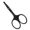 Picture of LIVINGO 3.75" Premium Nose Hair Scissors, Curved Safety Blades with Rounded Tip for Trimming Small Details Facial Hair, Ear Hair, Eyebrow (Black)