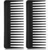 Picture of Patelai Large Hair Detangling Comb, Wide Tooth for Curly, Wet Dry Hair, No Handle Detangler Styling Shampoo Comb(Black)
