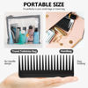 Picture of Patelai Large Hair Detangling Comb, Wide Tooth for Curly, Wet Dry Hair, No Handle Detangler Styling Shampoo Comb(Black)