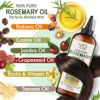 Picture of 100% Pure Rosemary Oil For Hair Growth With Castor Oil-Batana Oil-Jojoba Oil-Infused With Biotin & Vitamin E-Blend of Effective Hair Oils for Hair Growth-Strengthening Treatment-Vital Affair-6.7 Fl Oz