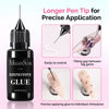 Picture of MelodySusie 2Pcs Nail Rhinestone Glue, 3D Gel Nail Art Design Strong Adhesive Nail Gem Glue for Nail Charms Gems Jewelry Decoration DIY Manicured at Home Cured Need Beauty Gifts for Women