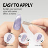 Picture of MAYCHAO 15ML Cat Eye Gel Nail Polish 1Pc Violet Gel Polish with Magnet Soak off Holographic Magnetic Nail Polish for Nail Art Manicure Salon DIY at Home, 0.5 OZ