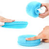 Picture of Silicone Body Scrubber Loofah - Set of 3 Soft Exfoliating Body Bath Shower Scrubber Loofah Brush for Sensitive Kids Women Men All Kinds of Skin(Black/Gray/Blue)