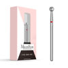 Picture of MelodySusie Ball Shape Cuticle Clean Nail Drill Bit 3/32'', Professional Safety Carbide Diamond Nail Bit Nail Cleaner for Cuticle Dead Skin Nail Prepare, Two Way Rotate, Manicure Nail Salon Supplies