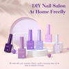 Picture of CANNI Purple Gel Nail Polish Set, 6 Colors 9ML Gel Polish Violets Dark Purple Summer Pastel Pink Nail Polish Soak Off UV LED Gel Nail Kit DIY Nail Art Manicure Home Nail Salon
