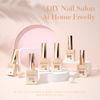 Picture of CANNI Jelly Gel Nail Polish Set, 6 Colors 9ML Sheer Milky White Nude Pink Gel Polish Kit Translucent Soak off UV LED Nail Gel DIY Manicure French Nail Salon