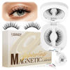 Picture of LASHVIEW Upgrade Soft Magnetic Eyelashes Natural Look, Reusable Magnetic Eyelashes with Applicator, No Glue Needed Magnetic Eyelashes Magnetic Lashes Kit, Easy to Wear and Remove CT01