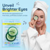 Picture of SpaLife Cooling Eye Pads - Korean Soothing Eye Pads for Dark Circles, Puffy Eyes, and Wrinkles - 48 Pads with Fruit + Vegetable Extracts - Revitalizing Hydrating Eye Pads for Eye Treatment (Cucumber)
