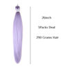Picture of Leticia Light Purple Braiding Hair Pre Stretched Kanekalon Prestretched Braiding Hair Extensions