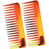 Picture of Large Detangling Comb for Curly, Wet or Dry Hair - Wide Tooth Styling and Shampoo Comb, No Handle (Dark Brown)