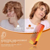 Picture of Large Detangling Comb for Curly, Wet or Dry Hair - Wide Tooth Styling and Shampoo Comb, No Handle (Dark Brown)