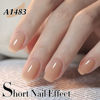 Picture of Double Rhythm Translucent Gel Polish Sheer Neutral Natural Light Milky Same Color Same Bottle 15ML Jelly UV Nail Polish Nail Art DIY at Home (Light Cinnamon-A1483)