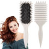 Picture of Curl Defining Brush, 1 PCS Curl Hair Brush, Curl Define Styling Brush, for Combing and Shaping Men's and Women's Curls to Reduce Pulling (Beige)